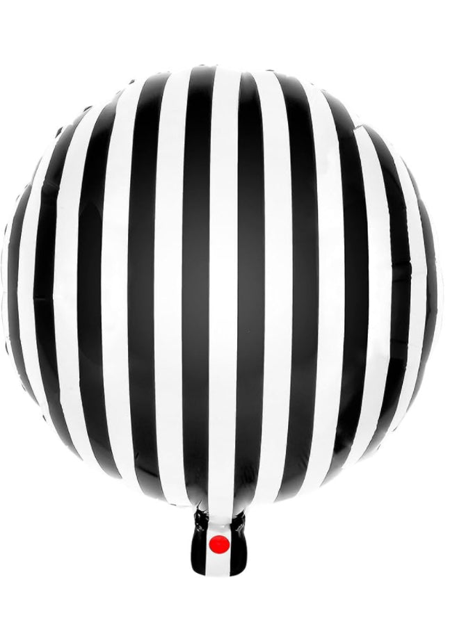 Black & White Stripe Balloon