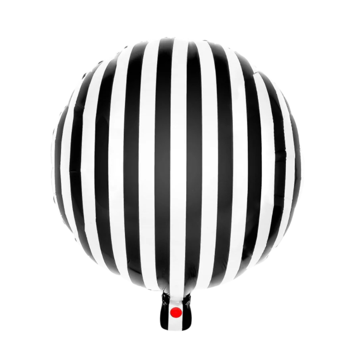 Black & White Stripe Balloon