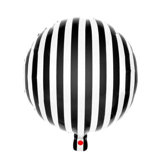 Black & White Stripe Balloon